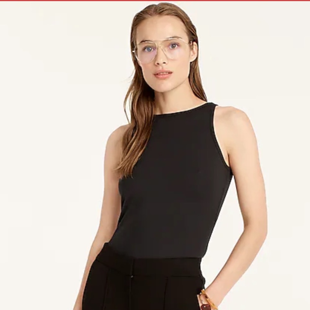 J. Crew FormKnit suiting shell tank